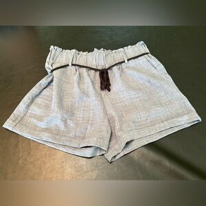 Ci Sono High Waist Blue Grey Shorts NWT size Large
